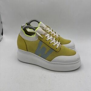 Wonders Sneakers Orlanda‎ Women's 7 Kiwi Lima Knit Platform A-2635 Designer